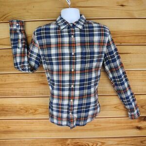 Aeropostale Button Up Shirt Mens‎ Sz M Multicolor Plaid 100% Cotton Long Sleeves